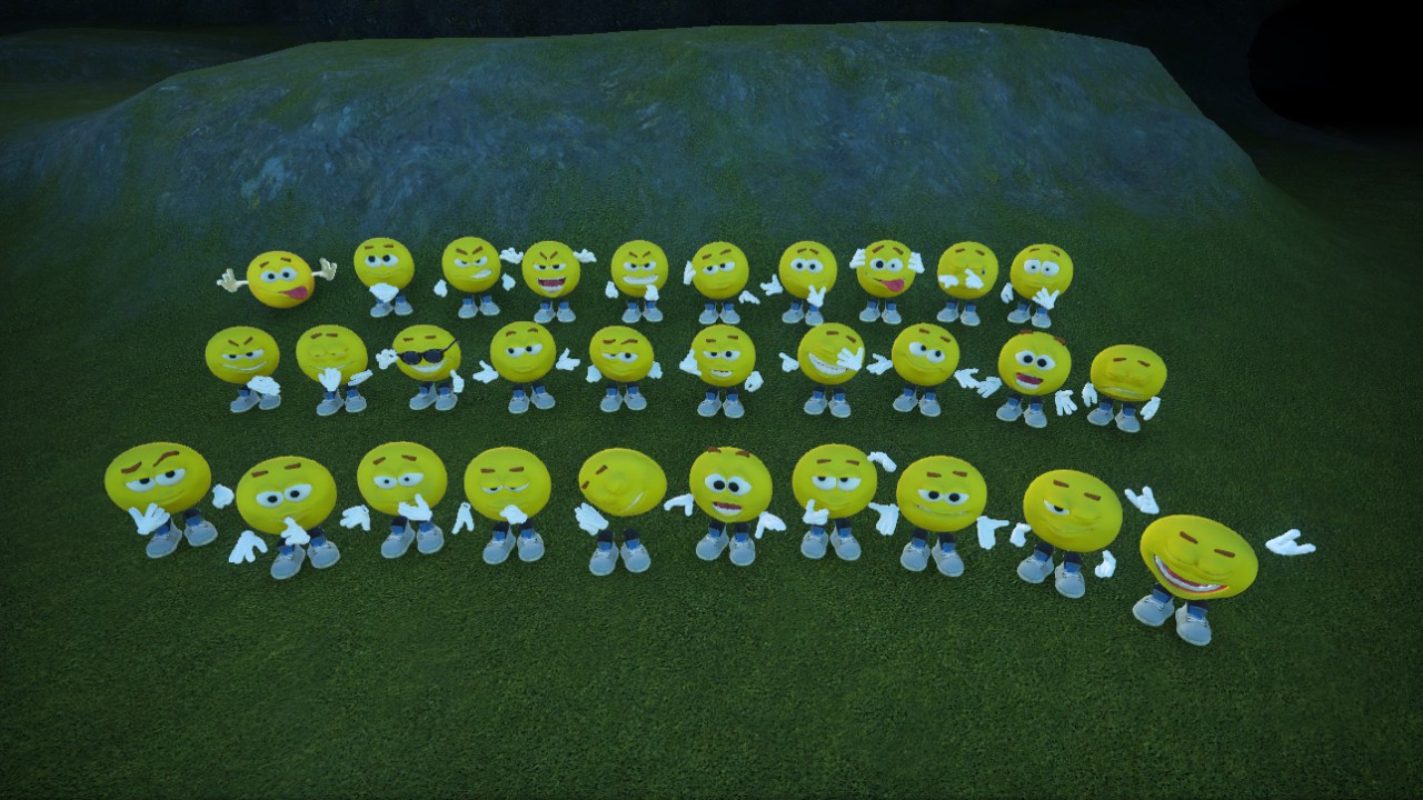 30 smiley flexy color