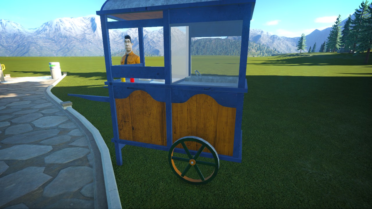 chariot hot-dog vitre flexycolor
