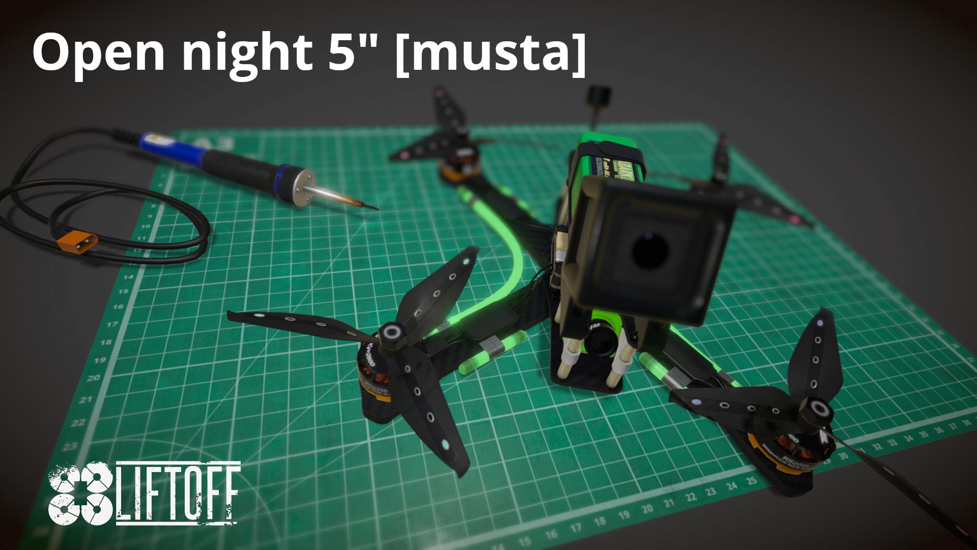 Open night 5" [musta]