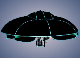UFO w/ Laser Beam