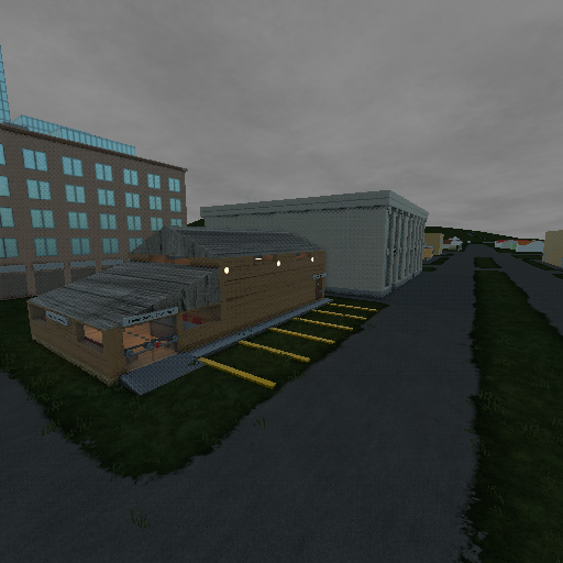 Low Brick Courthouse -S-