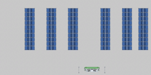 Large gate and seats
