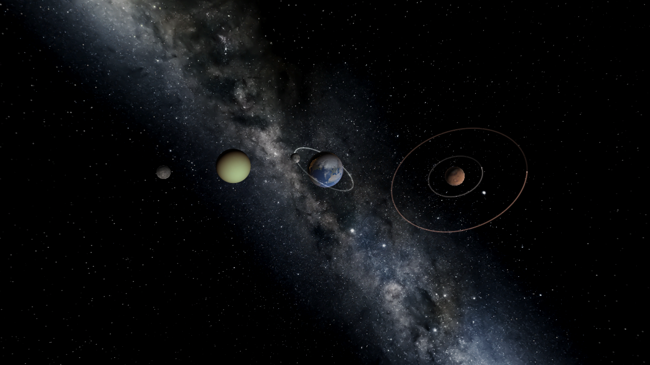 Planets And Ceres And Moons