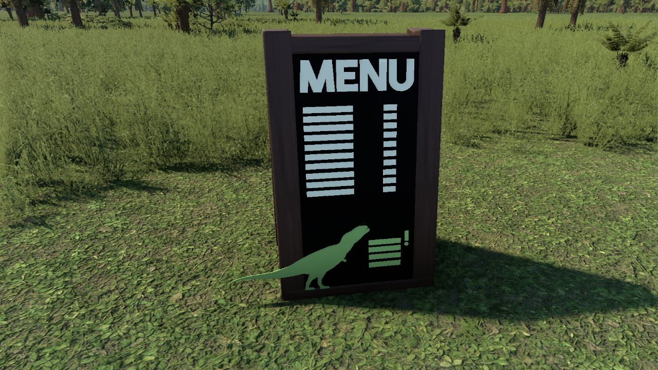 Standing Chalkboard Menu 3