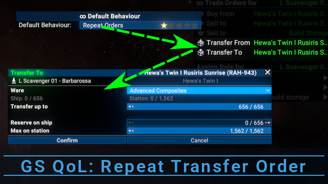 GS QoL: Repeat Transfer Order