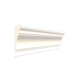 Wide ceiling molding 0.75 m - White preview
