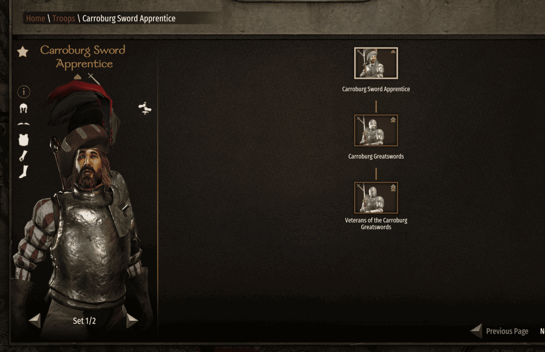 TOR - Carroburg Greatswords [Submod]
