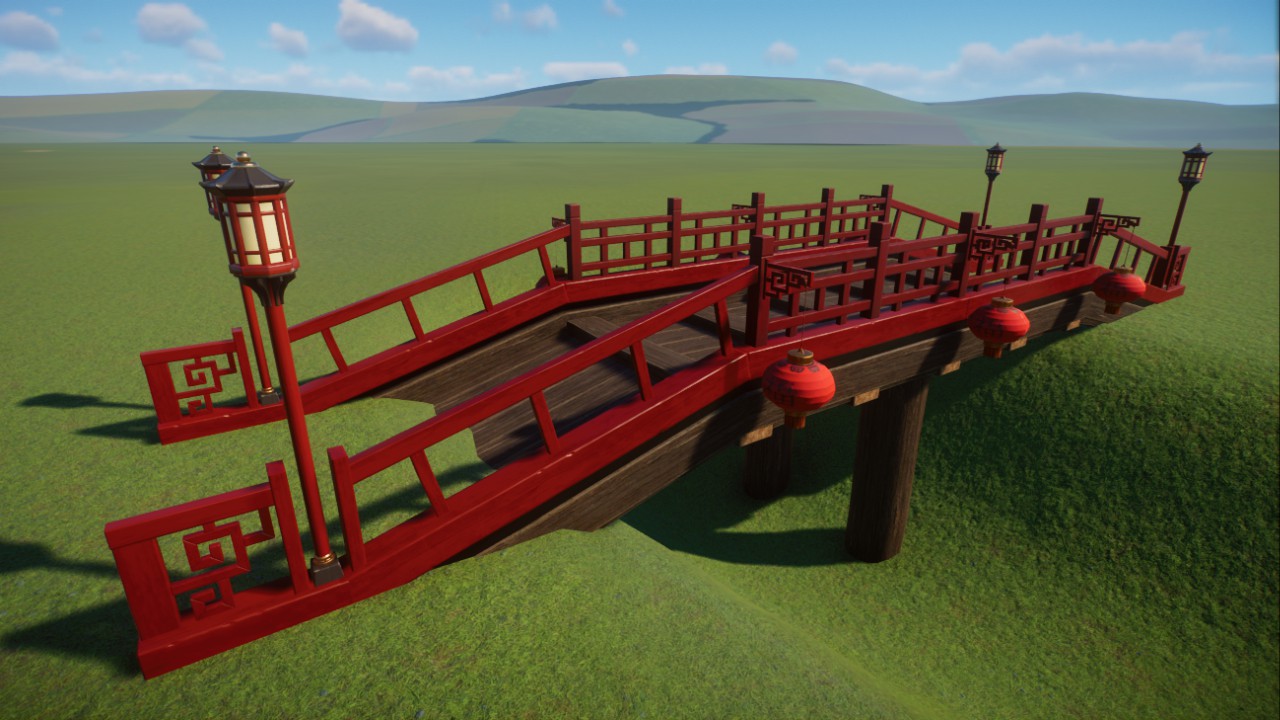 ⛩Chinese wooden bridge / Čínský dřevěný most⛩