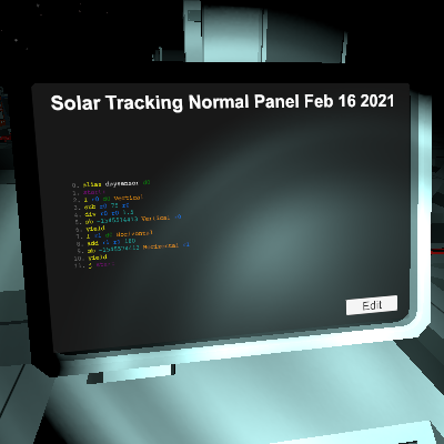 Solar Tracking Normal Panel Feb 16 2021