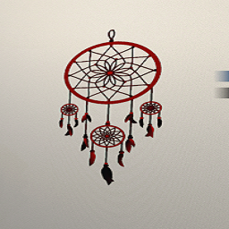 Red and Black Dream Catcher