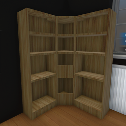 Wooden Corner Shelves Light Wood