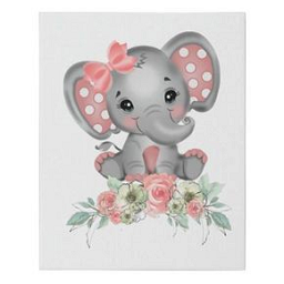 Elephant with flowers
