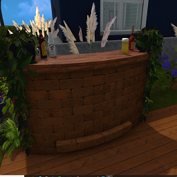 Patio Bar - Beech color