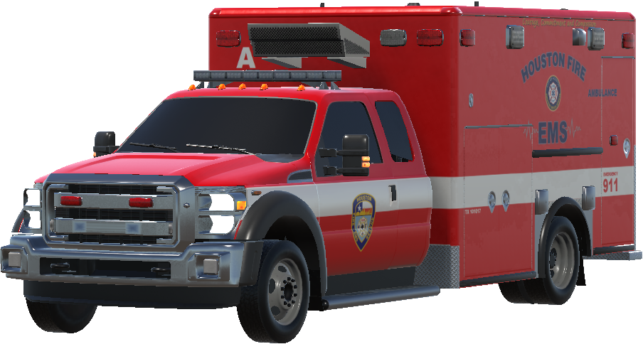 Houston Fire Department Ambulance Ver. 2