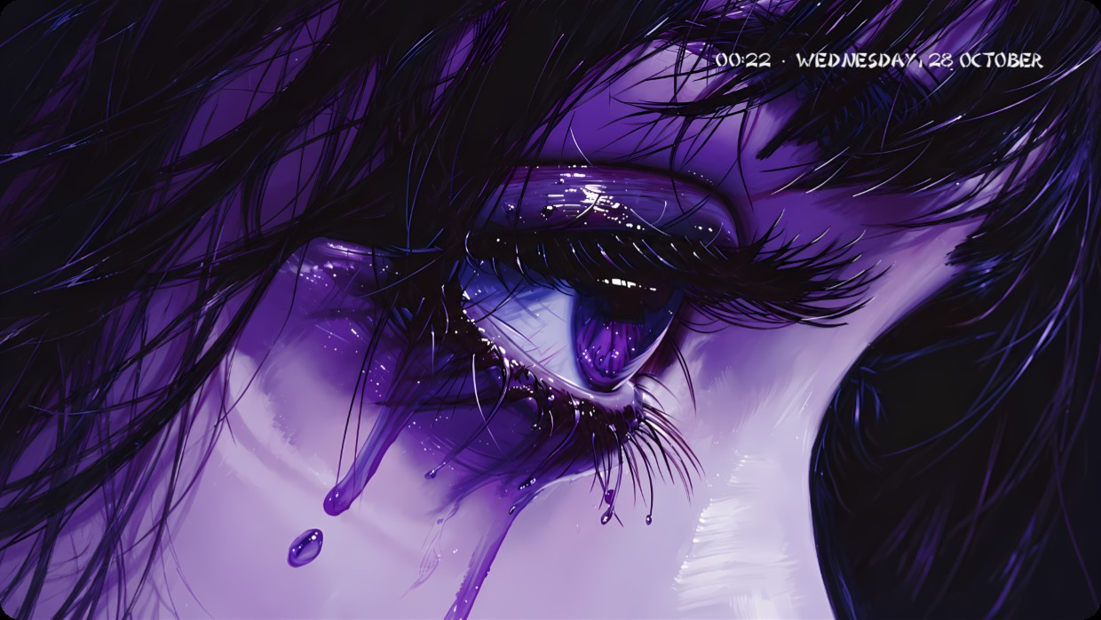 Anime Eye Purple