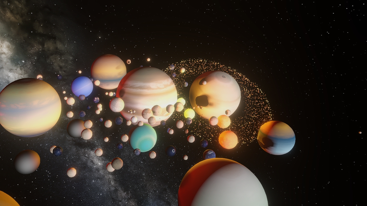 Jupiter Bombardment - Planets
