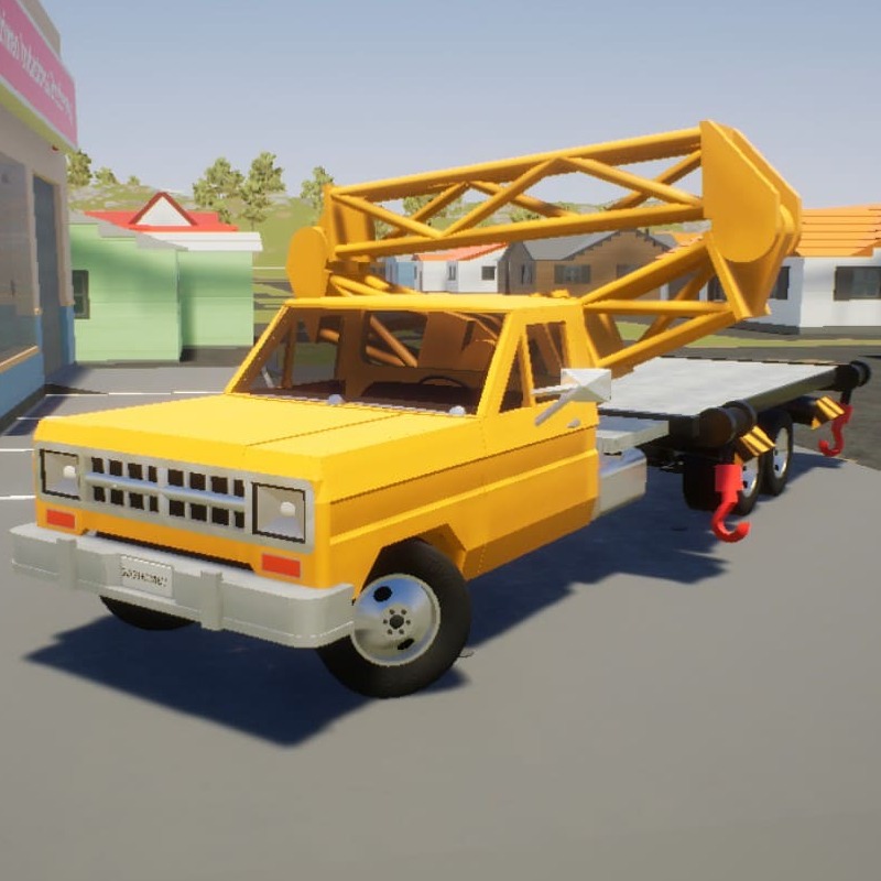1978 Baphomet 3.2L I6 6X6 Flatbed Crane