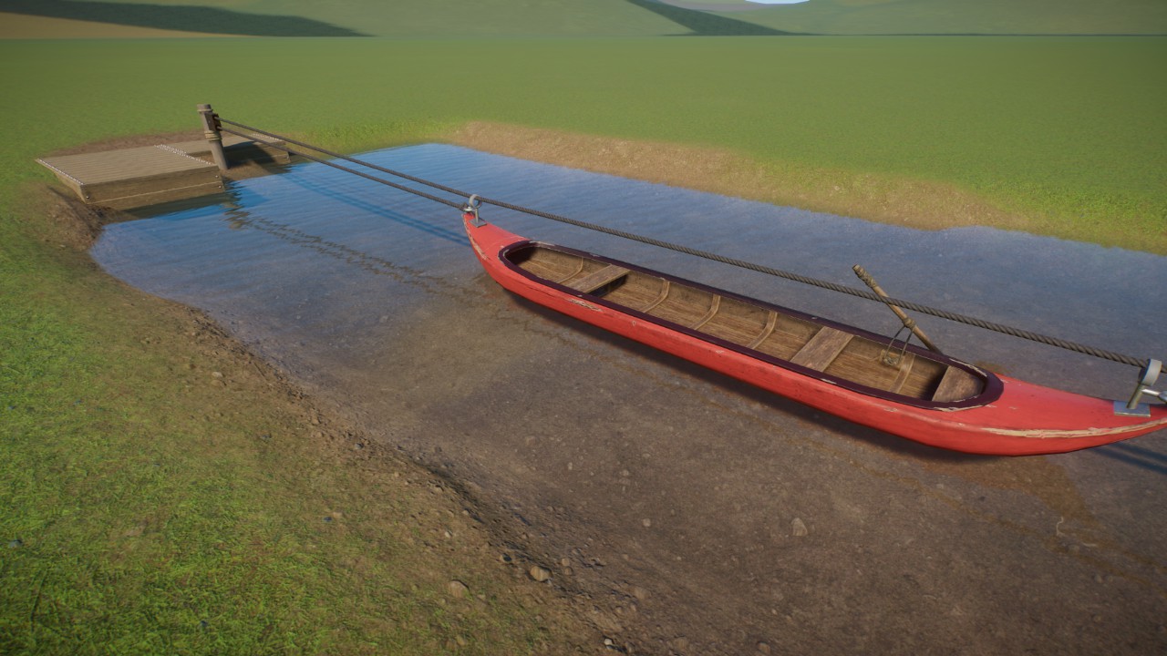 Rope Boat Crossing with Jetties