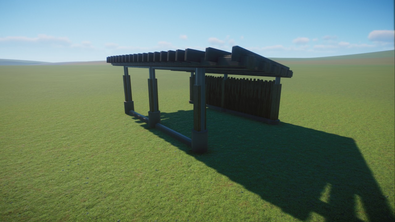 Wooden viewing shelter