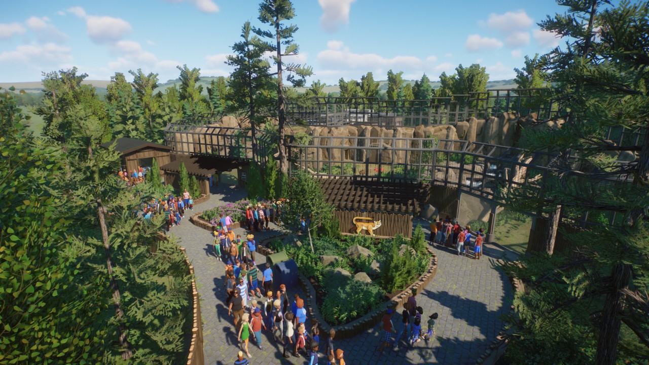 Realistic cougar habitat