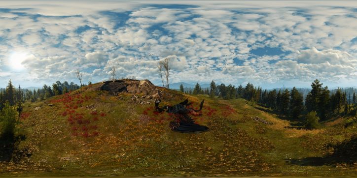 The Witcher 3 Fighting an Arch Griffin
