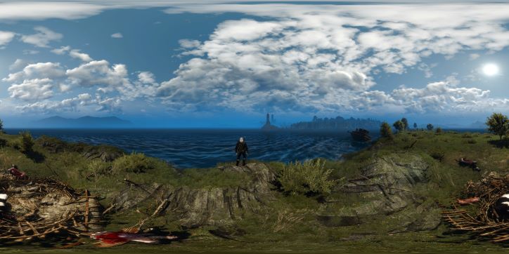 Witcher 3 View of Novigrad from across the sea