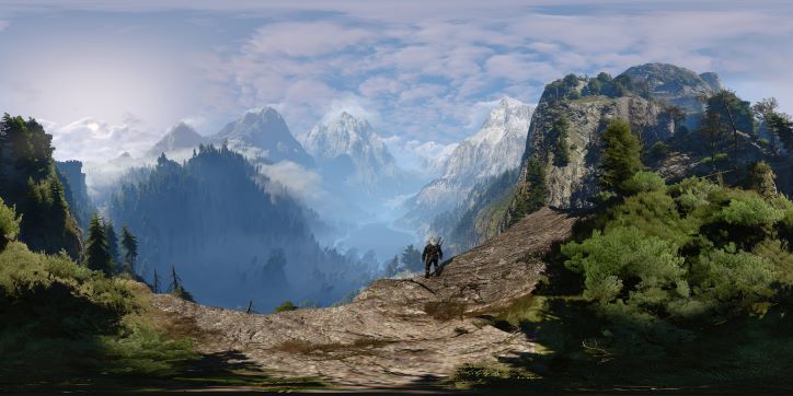 The Witcher 3 overlook by Kaer Morhen