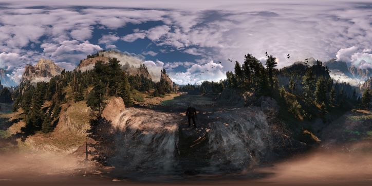 The Witcher 3 Waterfalls near Kaer Morhen