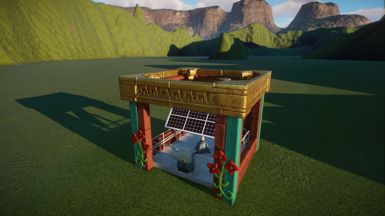 MAYAN Solar Panel Enclosed