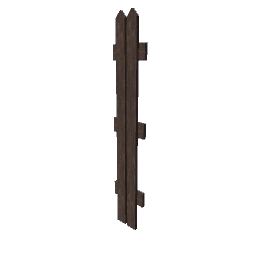 Weathered Wood Fence - 0.25m Wide