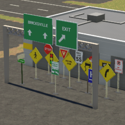 Realistic Street Sign Pack