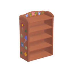 Flowery shelf