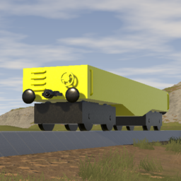 City Train Wagon - Yellow (Realistic)
