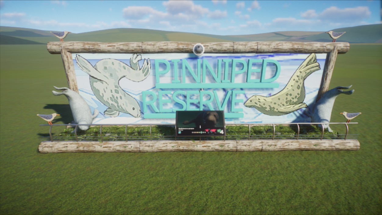 'Pinniped Reserve' sign