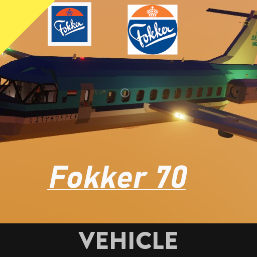 Fokker 70 Aircraft (KLM CityHopper Livery)