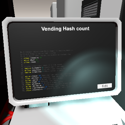 Vending Hash count