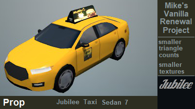 taxi jubilee sedan 7 prop