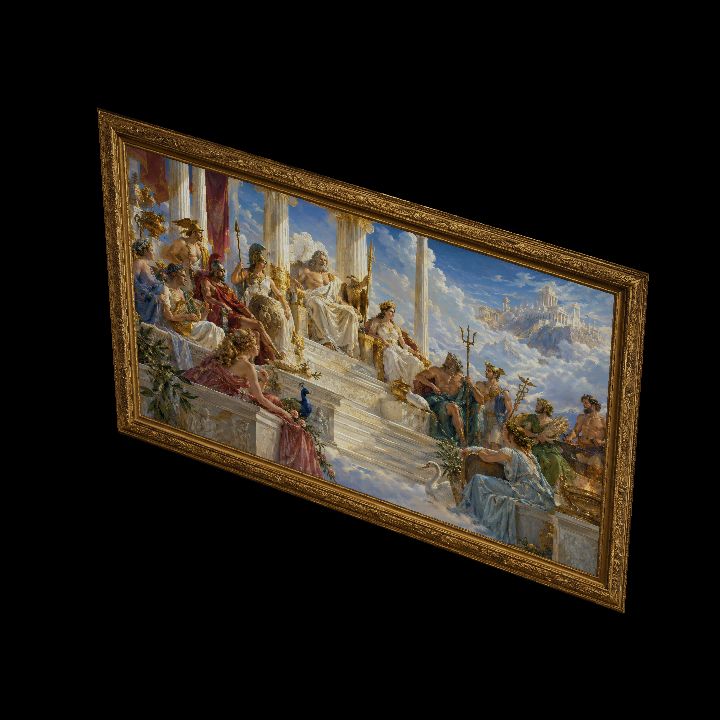 Painting, Court of Olympus {2D}