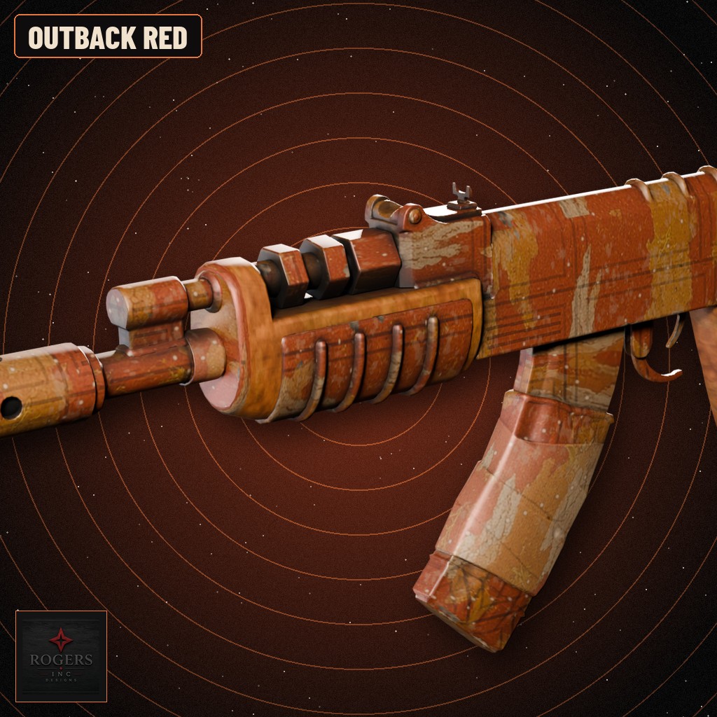 Outback Red Assault Rifle
