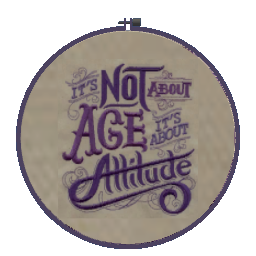 Embroidery Art - It's About Attitude