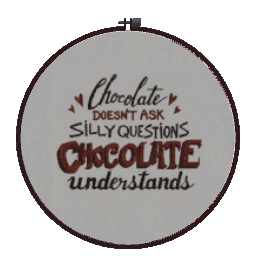 Embroidery Art - Chocolate