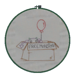 Embroidery Art -  Free Monster