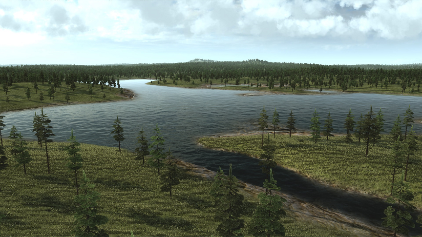Russia Marshlands Landscape (unpopulated)