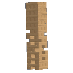 Jenga Game in progress