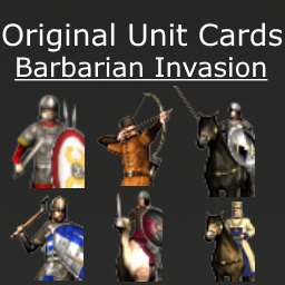 Original Unit Cards (ported from RTW, no upscaling)  - Barbarian Invasion