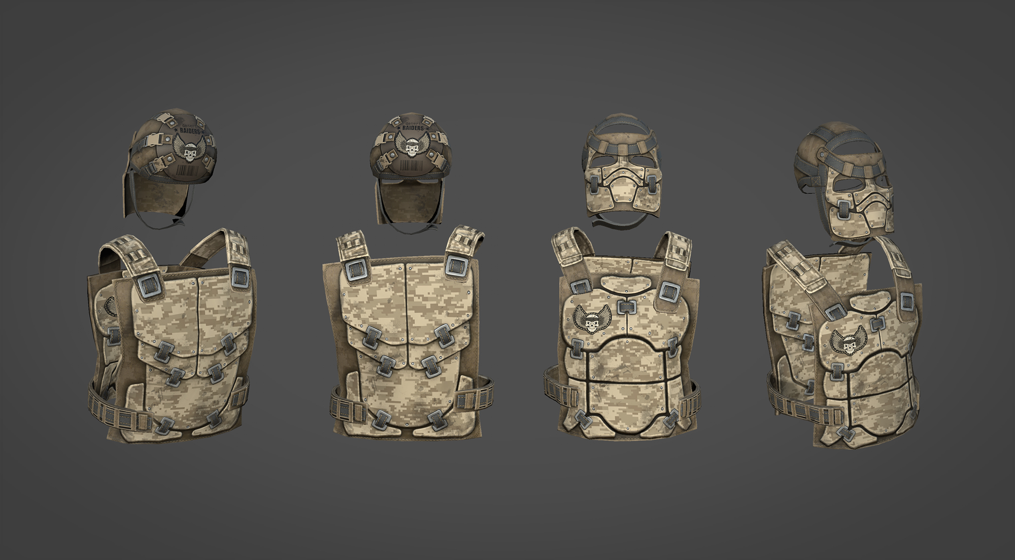 Desert Raiders Facemask