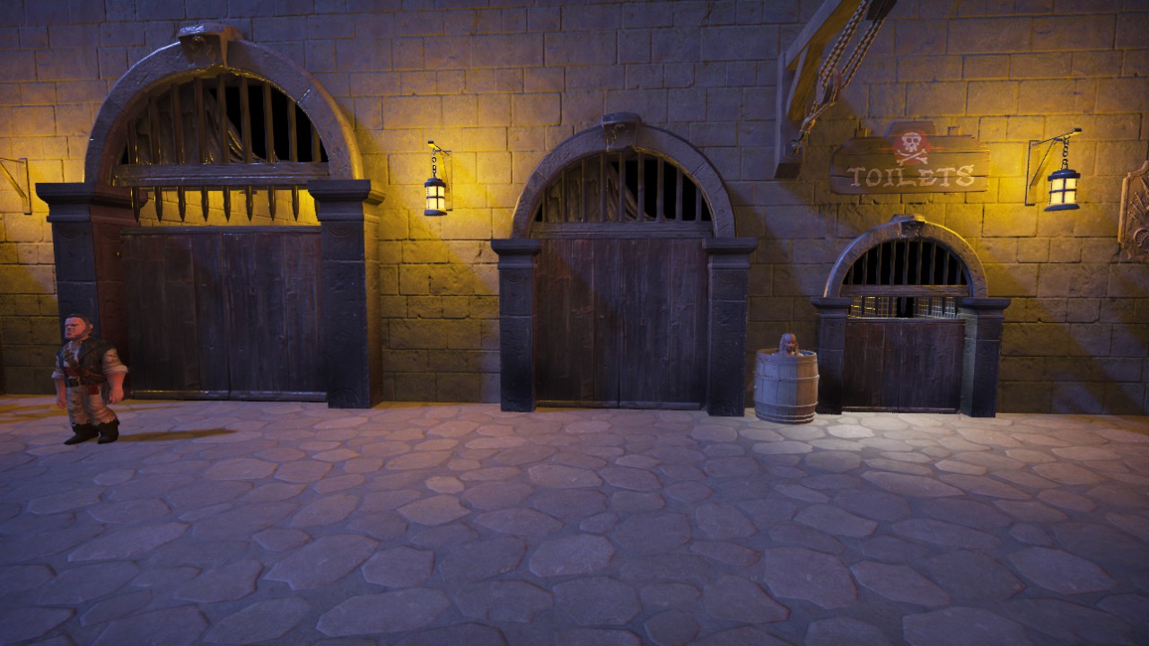 CLOSED DOOR 2M PIRATES OF CARIBBEAN
