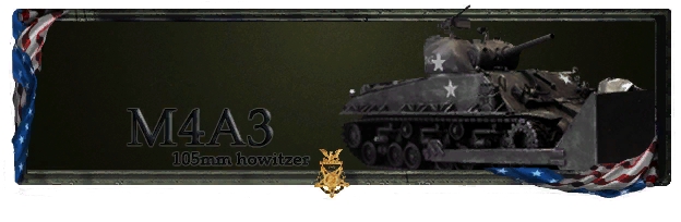 USF M4A3 with a 105mm howitzer