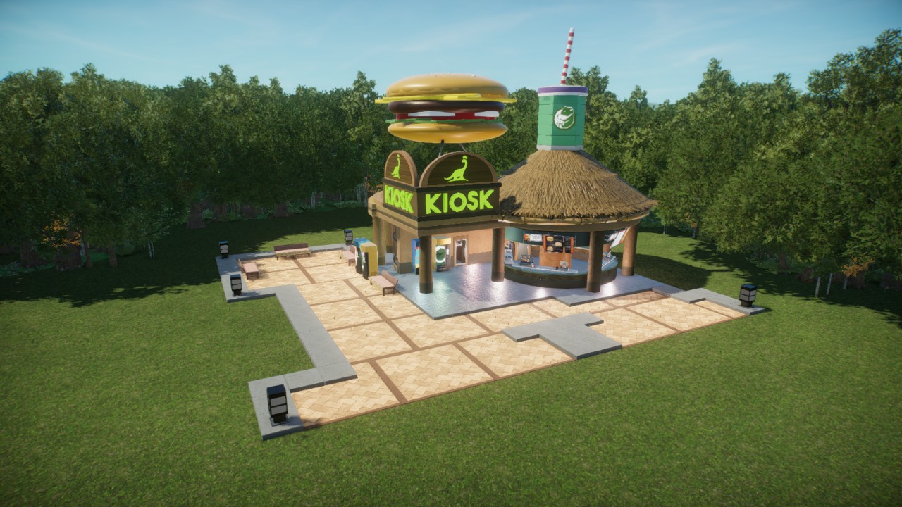 Jurassic Park Operation Genesis - Fast Food Kiosk