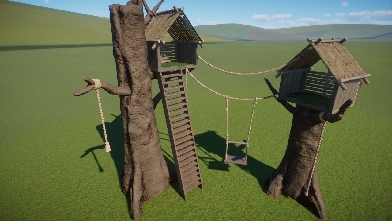 Double Tree Hut Shelter
